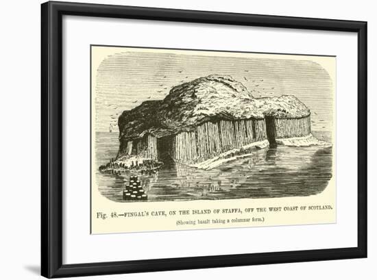 Fingal's Cave, on the Island of Staffa, Off the West Coast of Scotland-null-Framed Giclee Print