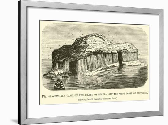 Fingal's Cave, on the Island of Staffa, Off the West Coast of Scotland-null-Framed Giclee Print