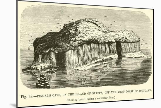 Fingal's Cave, on the Island of Staffa, Off the West Coast of Scotland-null-Mounted Giclee Print