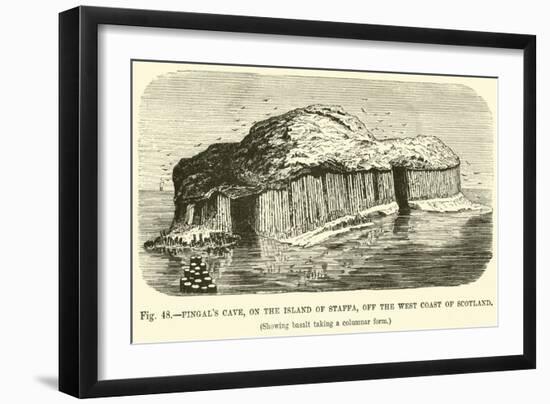 Fingal's Cave, on the Island of Staffa, Off the West Coast of Scotland-null-Framed Giclee Print