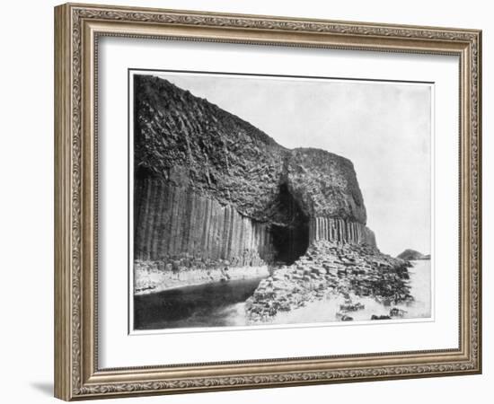 Fingal's Cave, Scotland, Late 19th Century-John L Stoddard-Framed Giclee Print