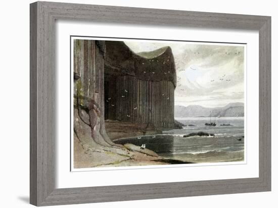 Fingal's Cave, Staffa, Outer Hebrides, Scotland. 1814-William Daniell-Framed Giclee Print