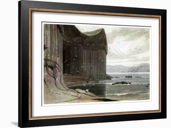 Fingal's Cave, Staffa, Outer Hebrides, Scotland. 1814-William Daniell-Framed Giclee Print