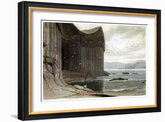 Fingal's Cave, Staffa, Outer Hebrides, Scotland. 1814-William Daniell-Framed Giclee Print