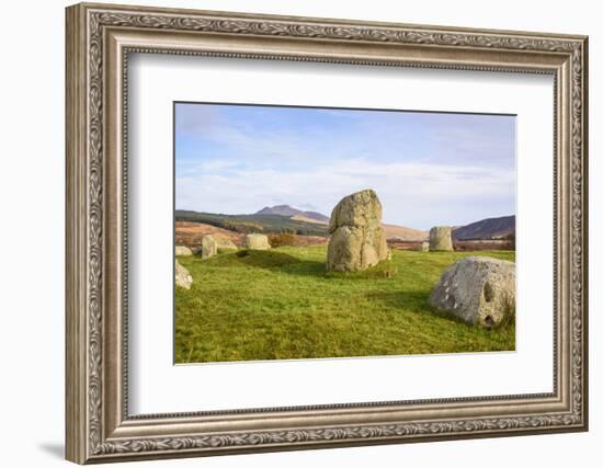 Fingals Cauldron, Machrie Moor stone circles, Isle of Arran, North Ayrshire, Scotland, United Kingd-Gary Cook-Framed Photographic Print