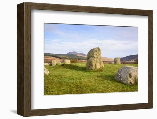 Fingals Cauldron, Machrie Moor stone circles, Isle of Arran, North Ayrshire, Scotland, United Kingd-Gary Cook-Framed Photographic Print