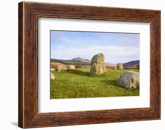 Fingals Cauldron, Machrie Moor stone circles, Isle of Arran, North Ayrshire, Scotland, United Kingd-Gary Cook-Framed Photographic Print