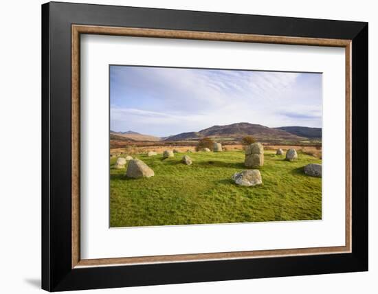 Fingals Cauldron, Machrie Moor stone circles, Isle of Arran, North Ayrshire, Scotland, United Kingd-Gary Cook-Framed Photographic Print