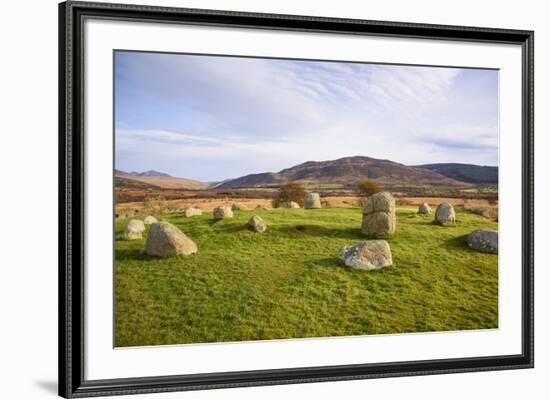 Fingals Cauldron, Machrie Moor stone circles, Isle of Arran, North Ayrshire, Scotland, United Kingd-Gary Cook-Framed Photographic Print