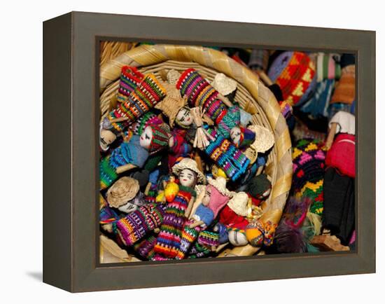 Finger Dolls, Traditional Textiles, Textile Museum, Casa del Tejido, Antigua, Guatemala-Cindy Miller Hopkins-Framed Premier Image Canvas