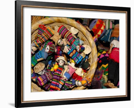 Finger Dolls, Traditional Textiles, Textile Museum, Casa del Tejido, Antigua, Guatemala-Cindy Miller Hopkins-Framed Photographic Print