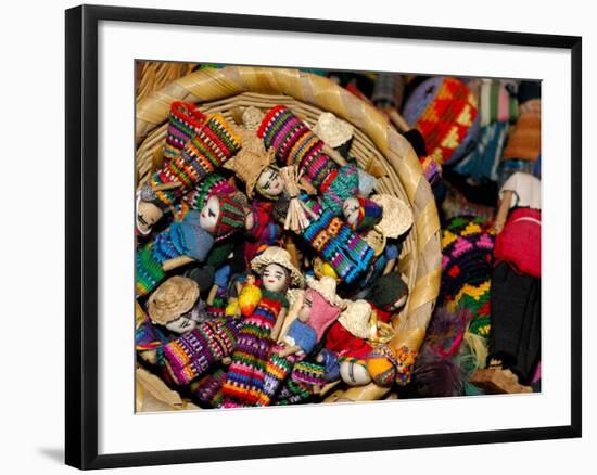 Finger Dolls, Traditional Textiles, Textile Museum, Casa del Tejido, Antigua, Guatemala-Cindy Miller Hopkins-Framed Photographic Print