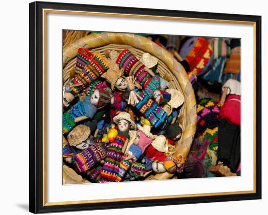 Finger Dolls, Traditional Textiles, Textile Museum, Casa del Tejido, Antigua, Guatemala-Cindy Miller Hopkins-Framed Photographic Print