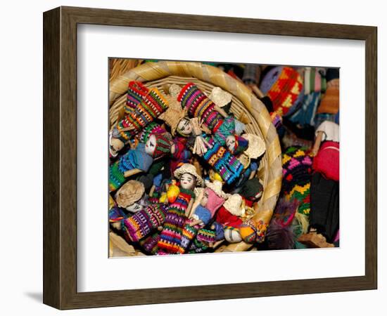 Finger Dolls, Traditional Textiles, Textile Museum, Casa del Tejido, Antigua, Guatemala-Cindy Miller Hopkins-Framed Photographic Print