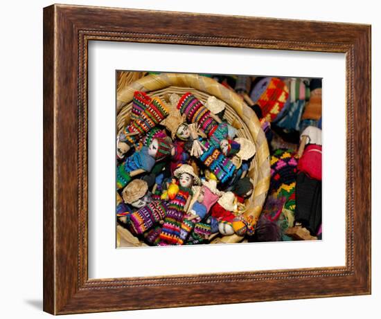 Finger Dolls, Traditional Textiles, Textile Museum, Casa del Tejido, Antigua, Guatemala-Cindy Miller Hopkins-Framed Photographic Print