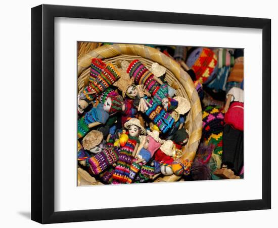 Finger Dolls, Traditional Textiles, Textile Museum, Casa del Tejido, Antigua, Guatemala-Cindy Miller Hopkins-Framed Photographic Print