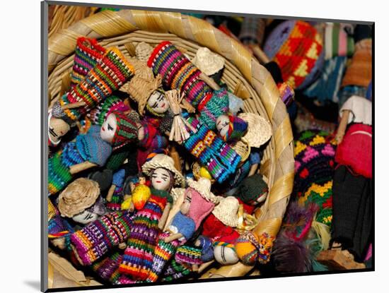 Finger Dolls, Traditional Textiles, Textile Museum, Casa del Tejido, Antigua, Guatemala-Cindy Miller Hopkins-Mounted Photographic Print