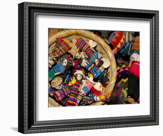 Finger Dolls, Traditional Textiles, Textile Museum, Casa del Tejido, Antigua, Guatemala-Cindy Miller Hopkins-Framed Photographic Print