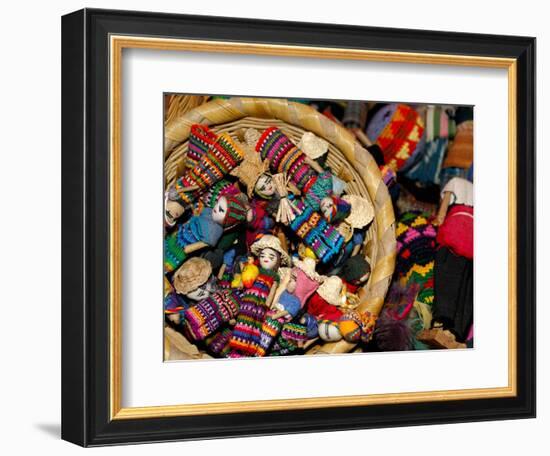 Finger Dolls, Traditional Textiles, Textile Museum, Casa del Tejido, Antigua, Guatemala-Cindy Miller Hopkins-Framed Photographic Print