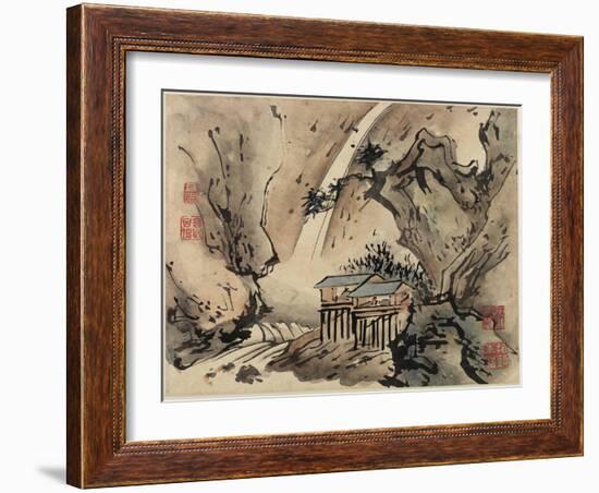 Finger Painting, from an Album of Ten, 1684-Gao Qipei-Framed Giclee Print