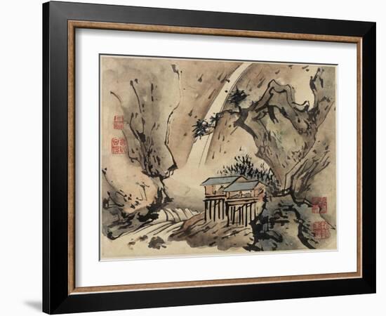 Finger Painting, from an Album of Ten, 1684-Gao Qipei-Framed Giclee Print