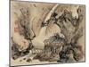 Finger Painting, from an Album of Ten, 1684-Gao Qipei-Mounted Giclee Print