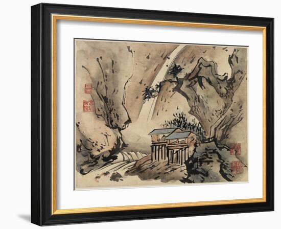 Finger Painting, from an Album of Ten, 1684-Gao Qipei-Framed Giclee Print