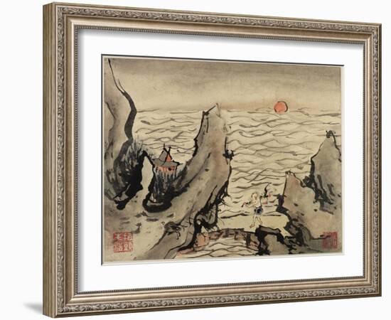 Finger Painting, from an Album of Ten, 1684-Gao Qipei-Framed Giclee Print