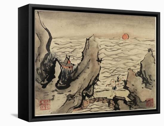 Finger Painting, from an Album of Ten, 1684-Gao Qipei-Framed Premier Image Canvas