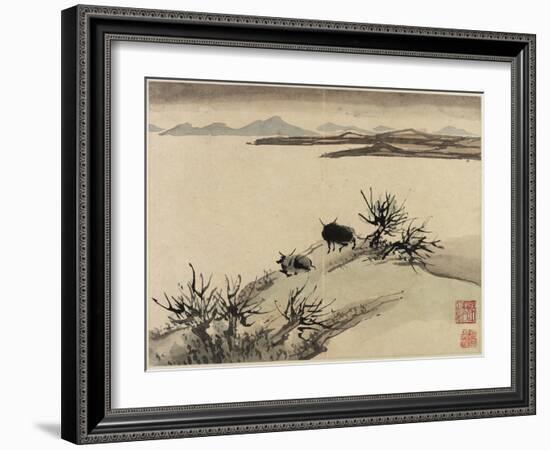 Finger Painting, from an Album of Ten, 1684-Gao Qipei-Framed Giclee Print