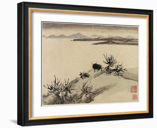 Finger Painting, from an Album of Ten, 1684-Gao Qipei-Framed Giclee Print