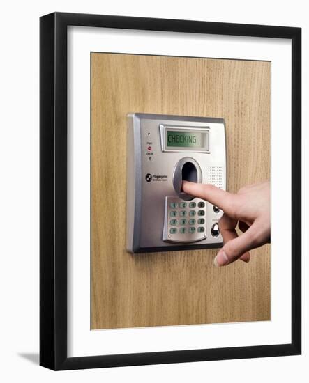 Fingerprint Scanner-Paul Rapson-Framed Photographic Print