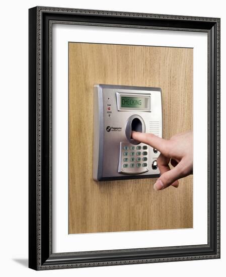 Fingerprint Scanner-Paul Rapson-Framed Photographic Print