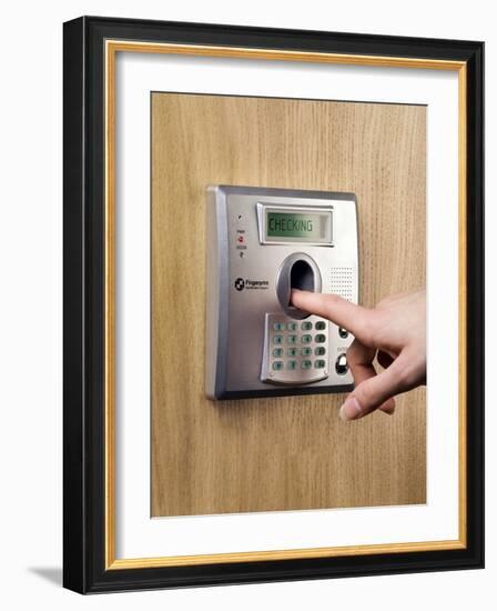 Fingerprint Scanner-Paul Rapson-Framed Photographic Print