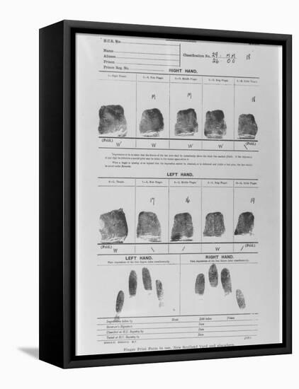 Fingerprint Sheet-null-Framed Premier Image Canvas