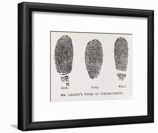 Fingerprint Types, 17th Century-Middle Temple Library-Framed Photographic Print