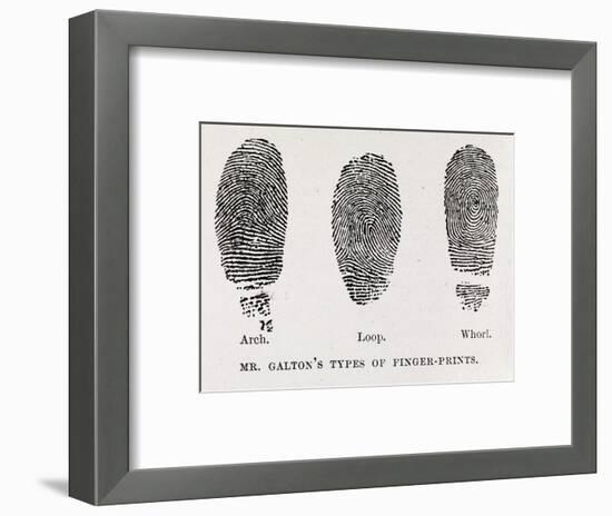 Fingerprint Types, 17th Century-Middle Temple Library-Framed Photographic Print