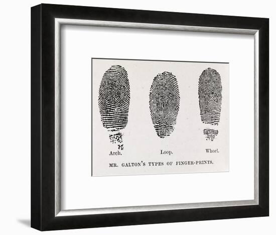 Fingerprint Types, 17th Century-Middle Temple Library-Framed Photographic Print