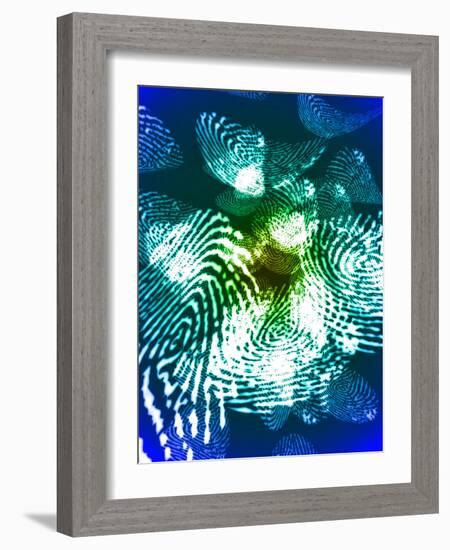 Fingerprints, Computer Artwork-Christian Darkin-Framed Photographic Print