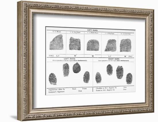 Fingerprints, Historical Image-Middle Temple Library-Framed Photographic Print