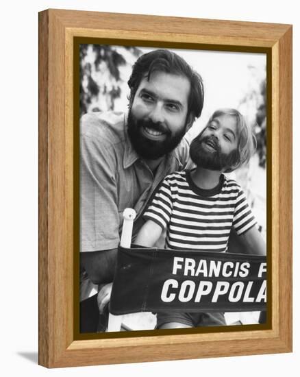 FINIAN'S RAINBOW, 1968 directed by FRANCIS FORD COPPOLA On the set, Francis Ford Coppola (b/w photo-null-Framed Stretched Canvas