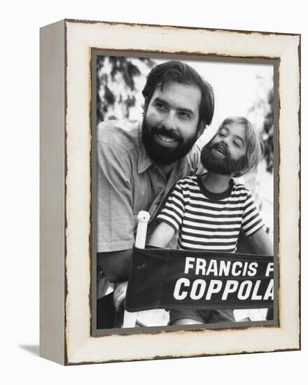 FINIAN'S RAINBOW, 1968 directed by FRANCIS FORD COPPOLA On the set, Francis Ford Coppola (b/w photo-null-Framed Stretched Canvas