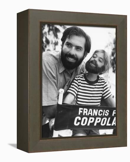 FINIAN'S RAINBOW, 1968 directed by FRANCIS FORD COPPOLA On the set, Francis Ford Coppola (b/w photo-null-Framed Stretched Canvas