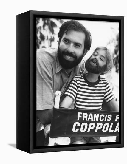 FINIAN'S RAINBOW, 1968 directed by FRANCIS FORD COPPOLA On the set, Francis Ford Coppola (b/w photo-null-Framed Stretched Canvas