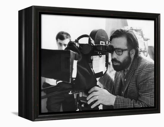 FINIAN'S RAINBOW, 1968 directed by FRANCIS FORD COPPOLA On the set, Francis Ford Coppola behind the-null-Framed Stretched Canvas