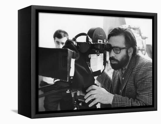 FINIAN'S RAINBOW, 1968 directed by FRANCIS FORD COPPOLA On the set, Francis Ford Coppola behind the-null-Framed Stretched Canvas