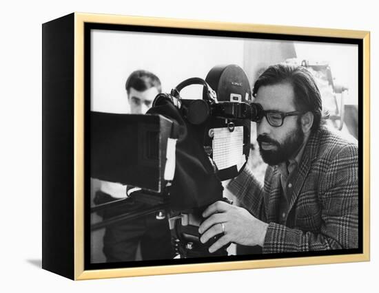 FINIAN'S RAINBOW, 1968 directed by FRANCIS FORD COPPOLA On the set, Francis Ford Coppola behind the-null-Framed Stretched Canvas