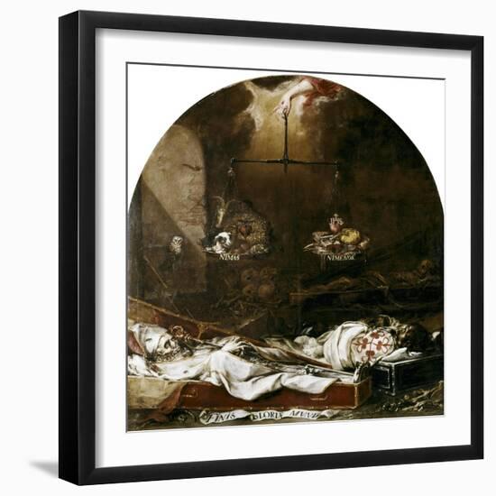 Finis Gloriae Mundi-Juan de Valdes Leal-Framed Art Print