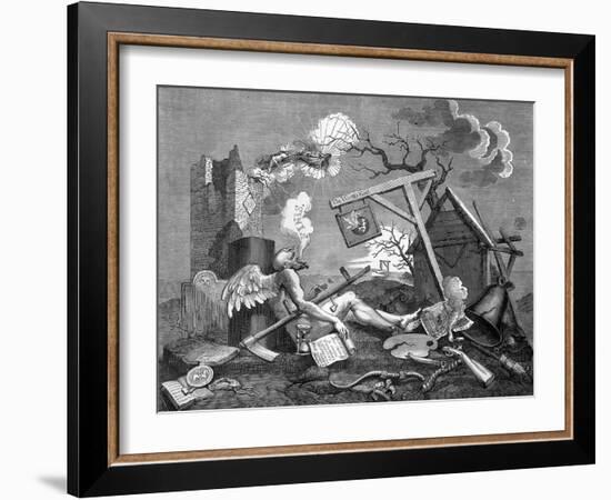 Finis; or, the Tail Piece - The Bathos by William Hogarth-William Hogarth-Framed Giclee Print