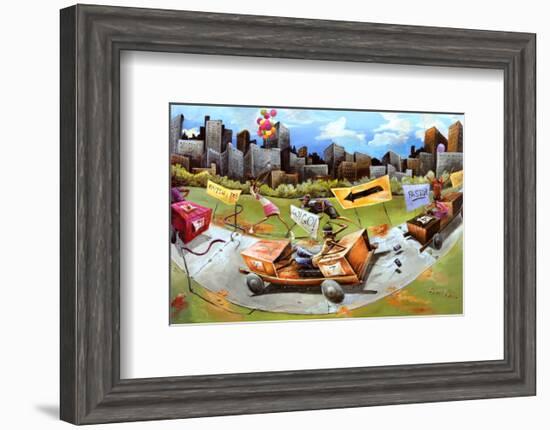 Finish Line-Frank Morrison-Framed Art Print